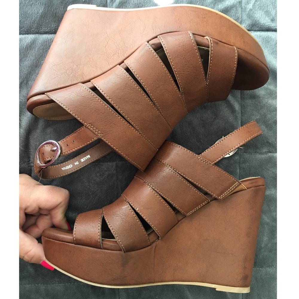 Cognac Wedges from Torrid